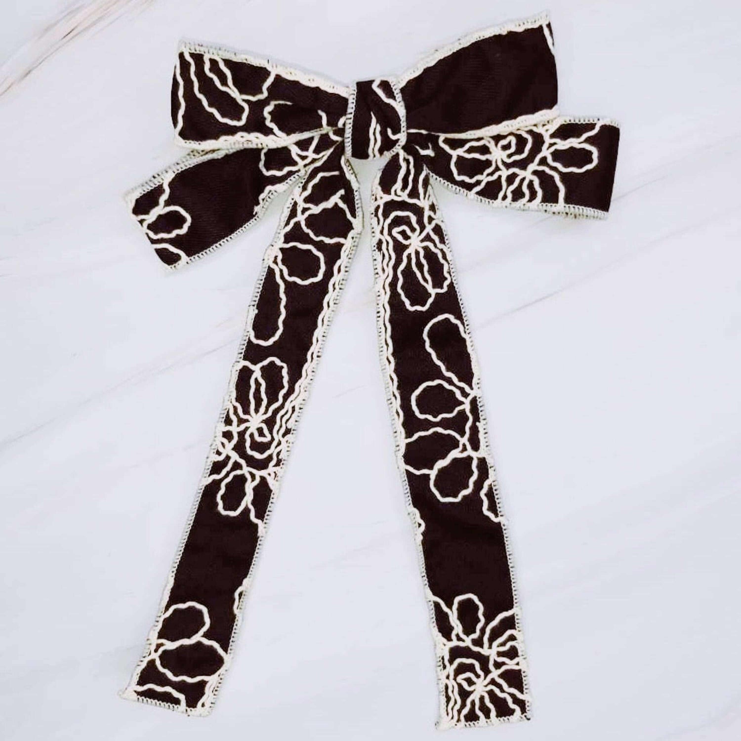 Artful Stitch Bow Hair Clip