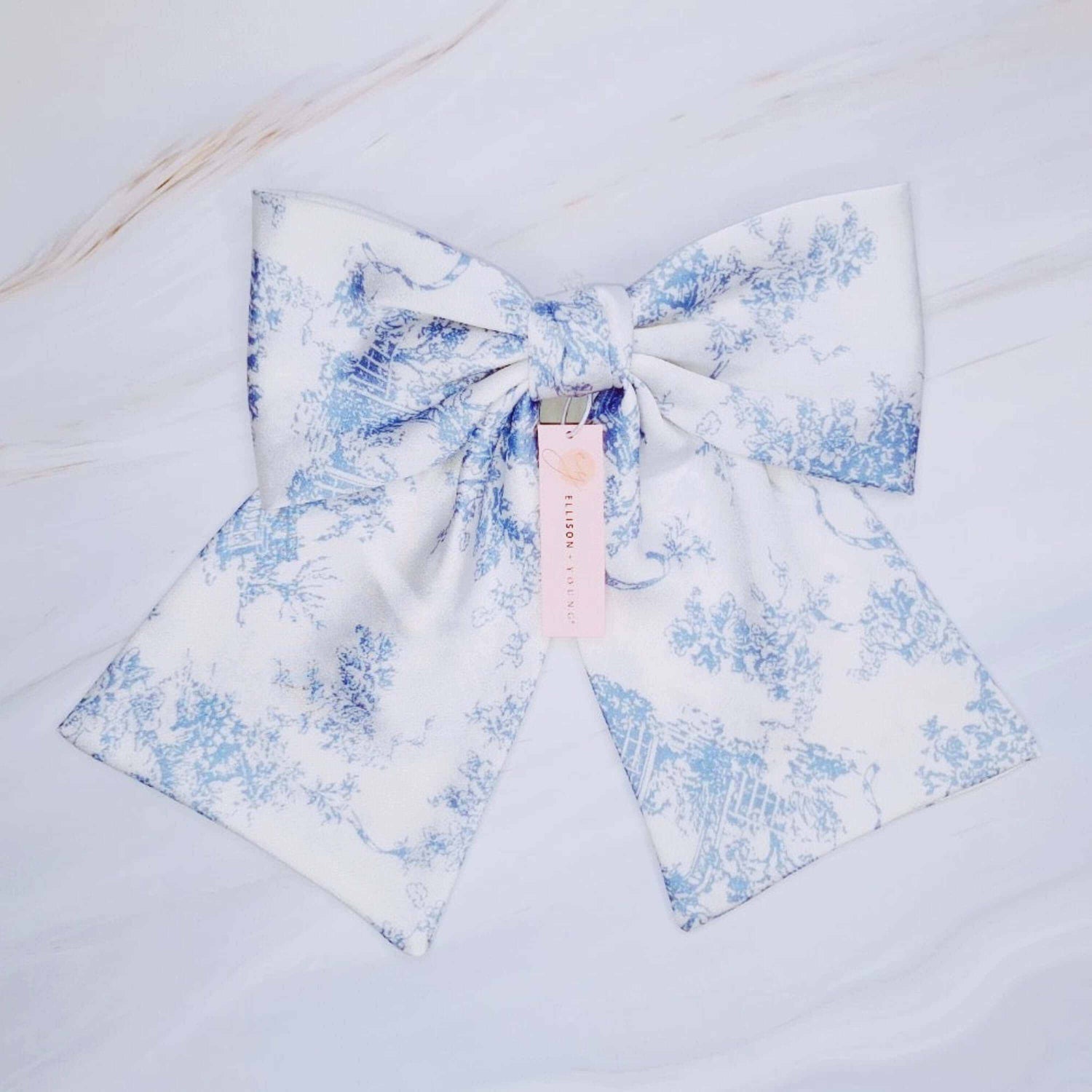 French Tolle Satin Bow Hair Clip