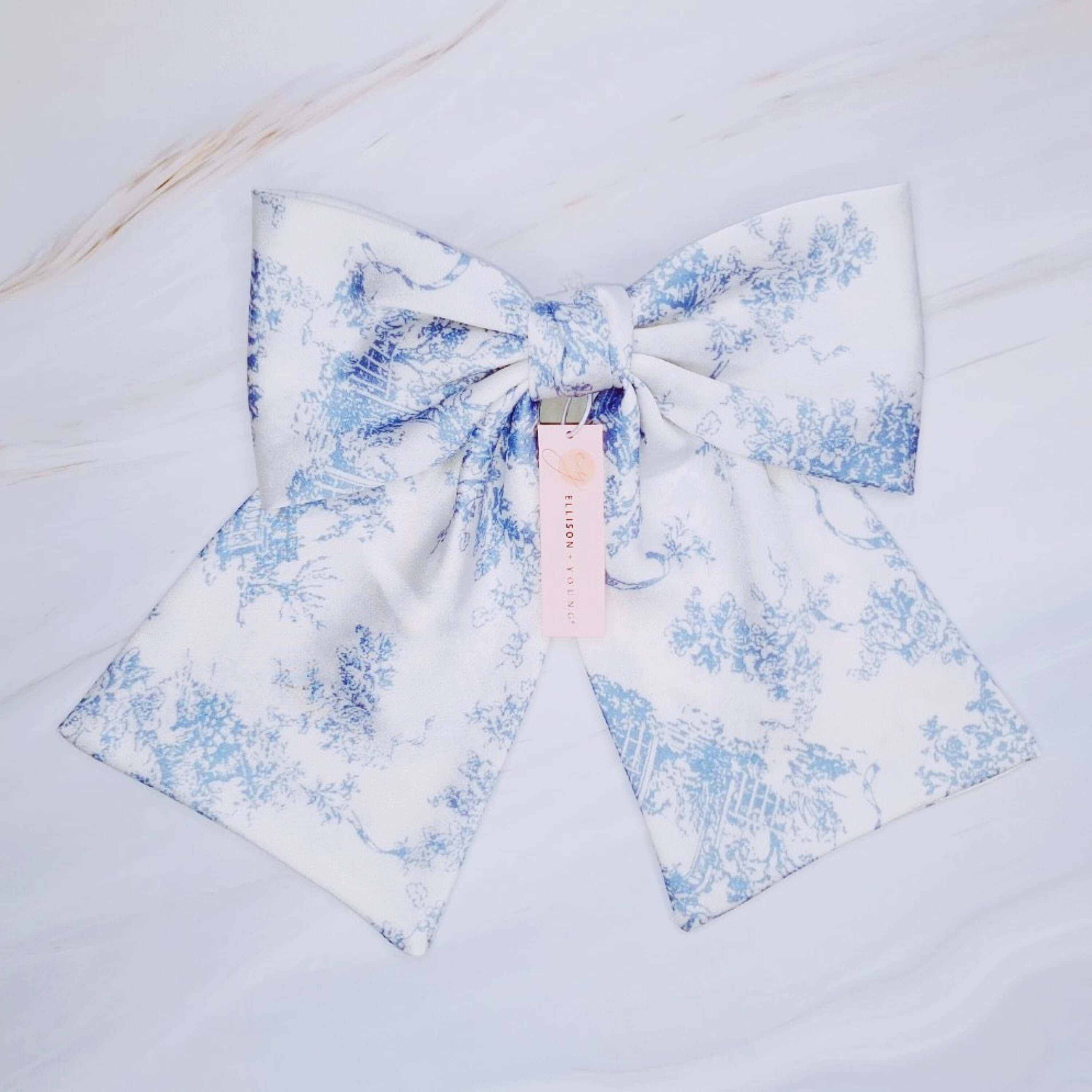 French Tolle Satin Bow Hair Clip