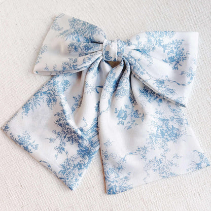 French Tolle Satin Bow Hair Clip