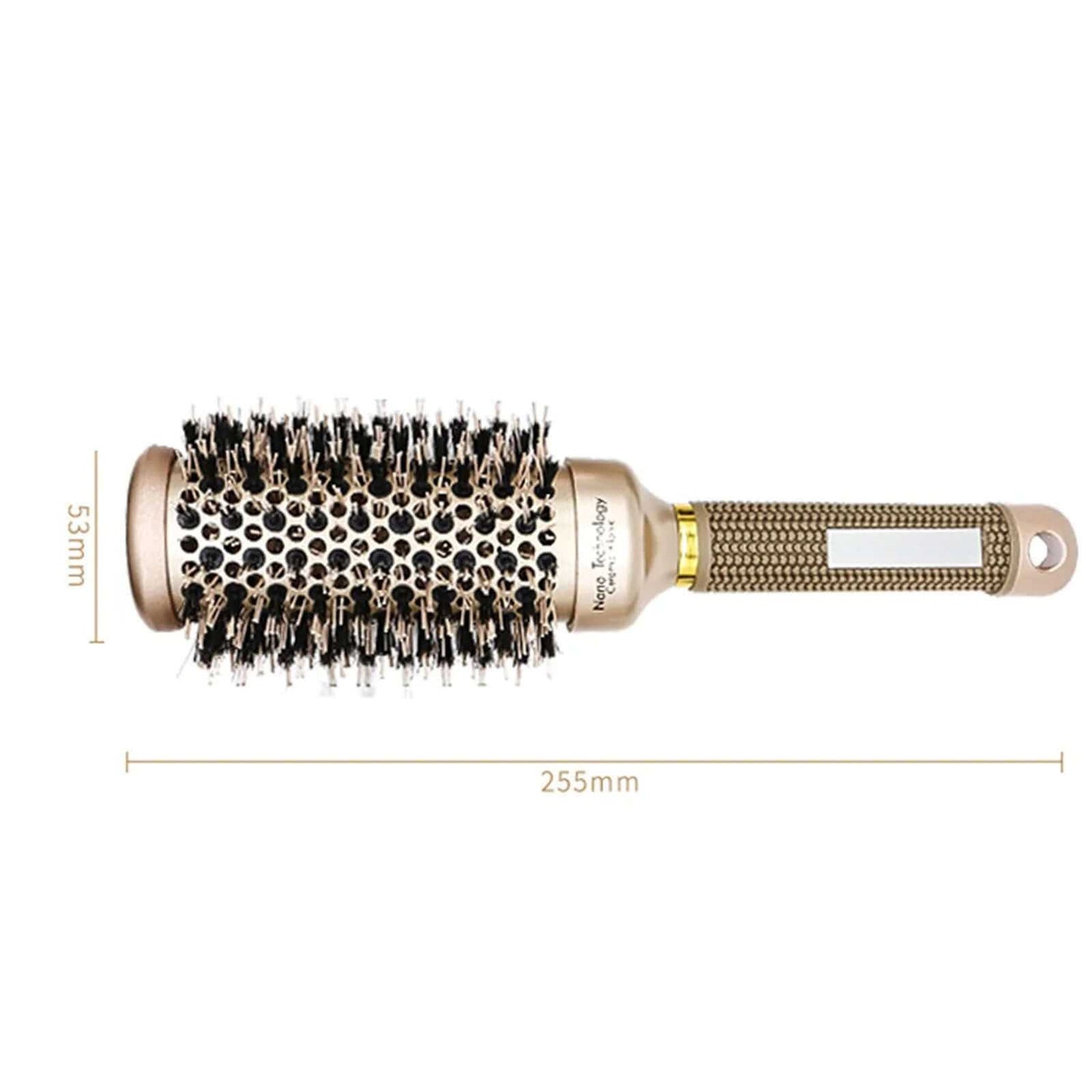 2 Inch round Hair Brush for Blow Drying, Boar Bristles Nano Thermal Ceramic &amp; Ionic Tech &amp; Anti-Static, for Curling, Straightening, Add Volume &amp; Shine