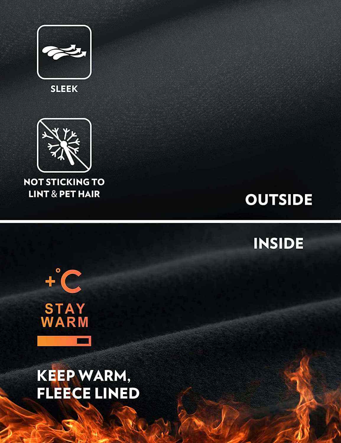 Womens Fleece Lined Leggings with Pockets 28&