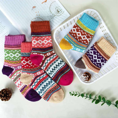 Wool Socks for Women Warm Winter Socks Knit Crew Calf Hiking Boot Sock Stocking Stuffers Gifts