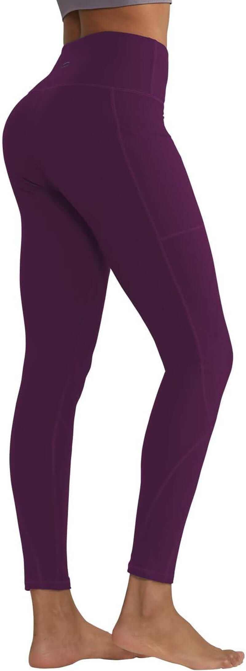 High Waisted Leggings for Women with 3 Pockets, Tummy Control Yoga Pants for Workout Yoga Casual