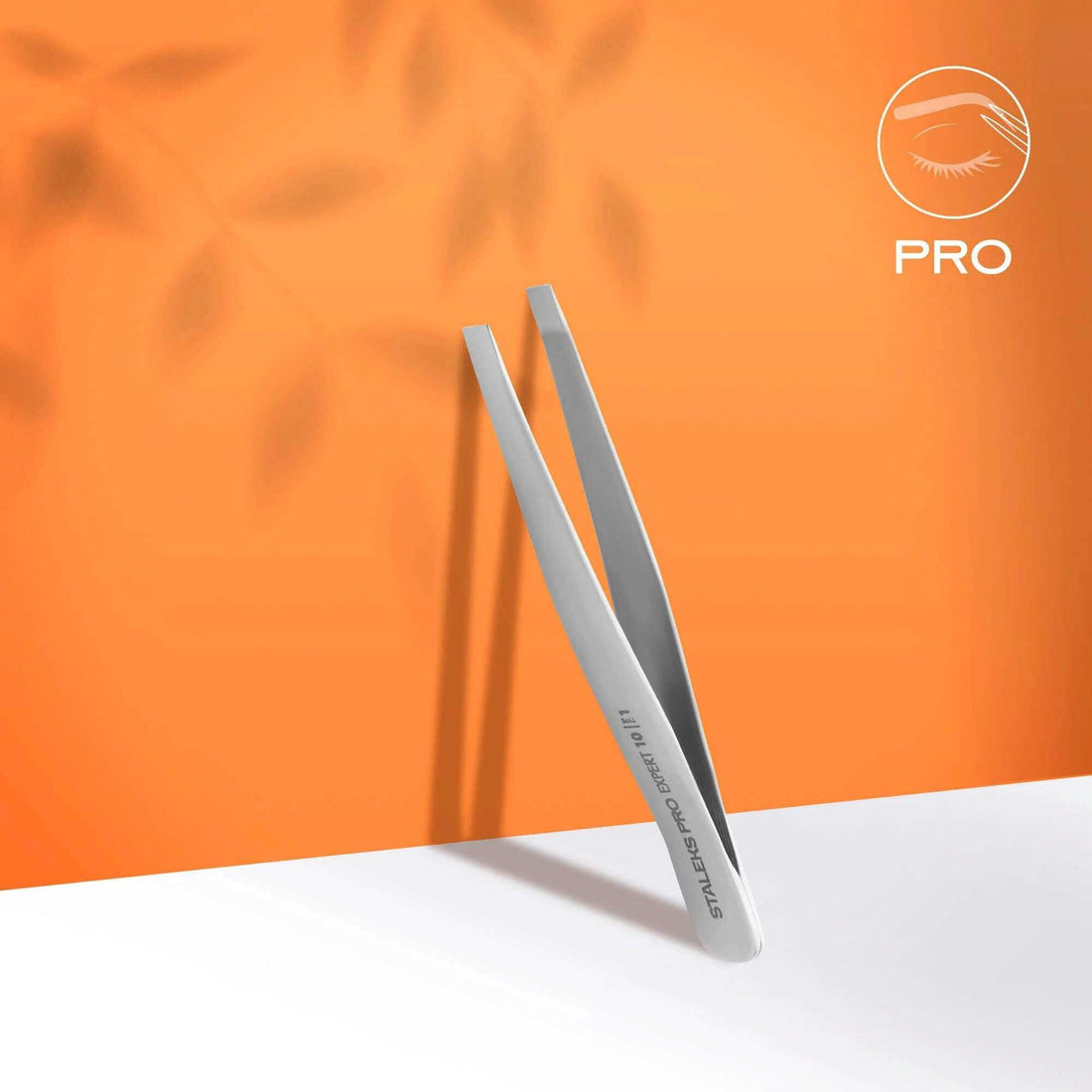 Staleks Eyebrow Tweezers Expert 10 Type 1 (Wide Straight)