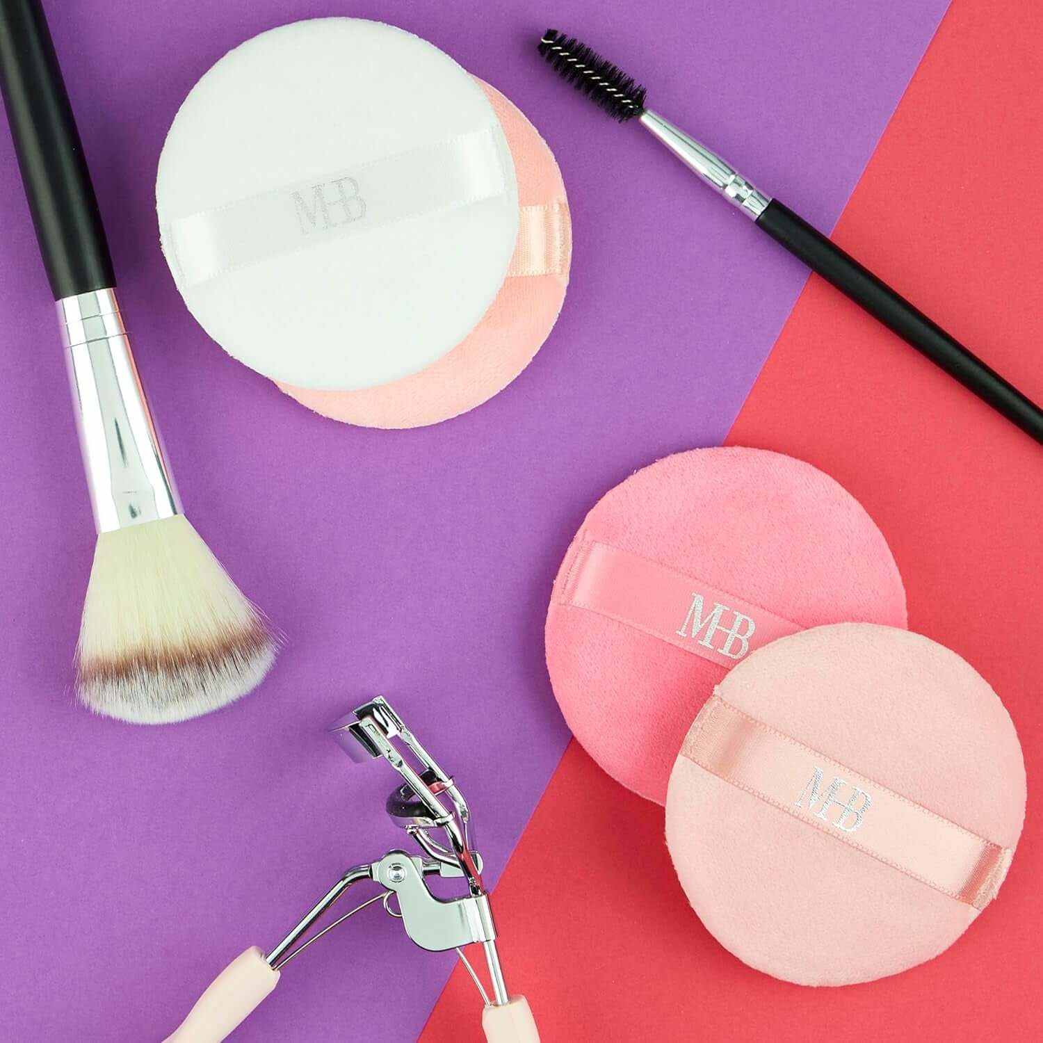 8Pc Beauty Buffs Set - round Beauty Blenders Collection, Flawless Finish Makeup Sponges to Blend &amp; Set - Cosmetic Beauty Puff Makeup Applicators Professional Beauty Tools + Accessories