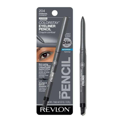 Revlon Colorstay Pencil Waterproof Eyeliner - Built-In Sharpener - 0.01Oz