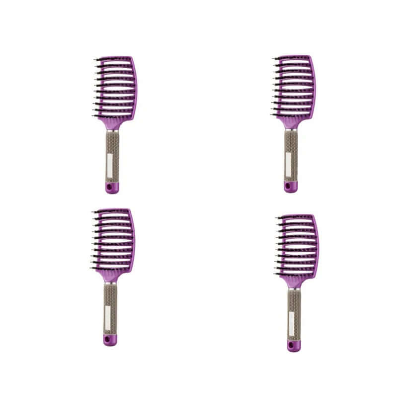Hairbrush anti Klit Brushy Haarborstel Women Detangler Hair Brush Bristle Nylon Scalp Massage Teaser Hair Brush Comb