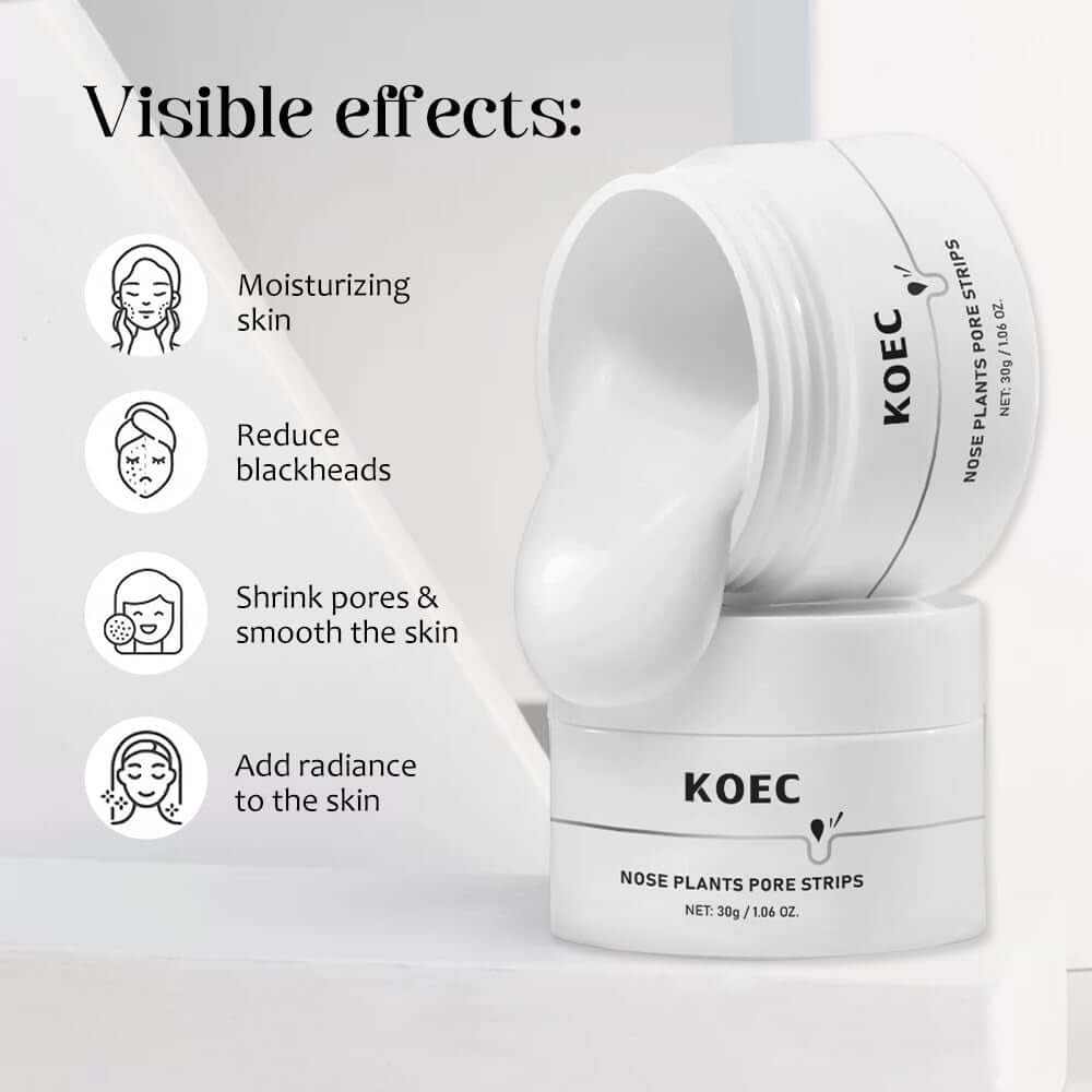 Blackhead Remover Mask, Pore Cleaner, Blackhead Removal Mask for Nose, Face and Chin, 30G Silica Gel, 60 Sheets