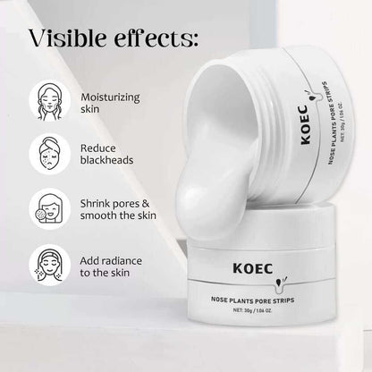 Blackhead Remover Mask, Pore Cleaner, Blackhead Removal Mask for Nose, Face and Chin, 30G Silica Gel, 60 Sheets