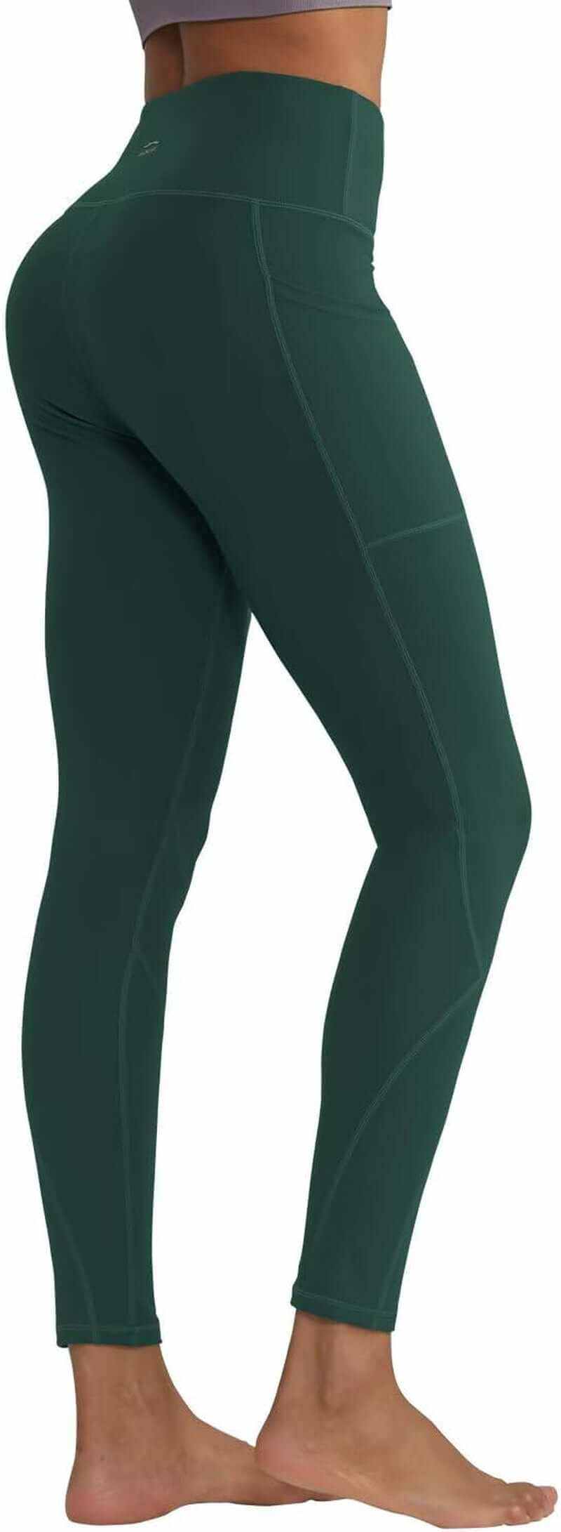 High Waisted Leggings for Women with 3 Pockets, Tummy Control Yoga Pants for Workout Yoga Casual