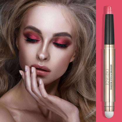 Pink Eye Shadow Stick Makeup Cosmetics Eye Brightener Stick Cream Eye Shadow Pencil Shimmer Eyeshadow Stick Set for Eye Makeup Christmas Birthday Gift for Women (Fluorescent Pink Shimmer)