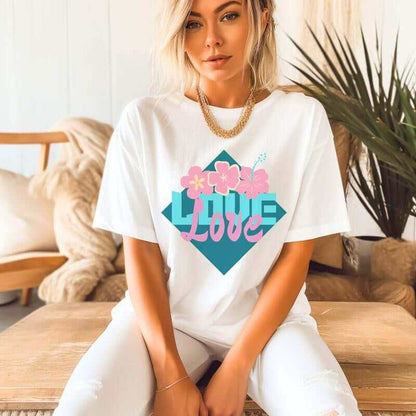 Cute Graphic Tee for Women - Preppy Style - Summer Collection Casual Cotton Top Shirt Casual Wear Classy