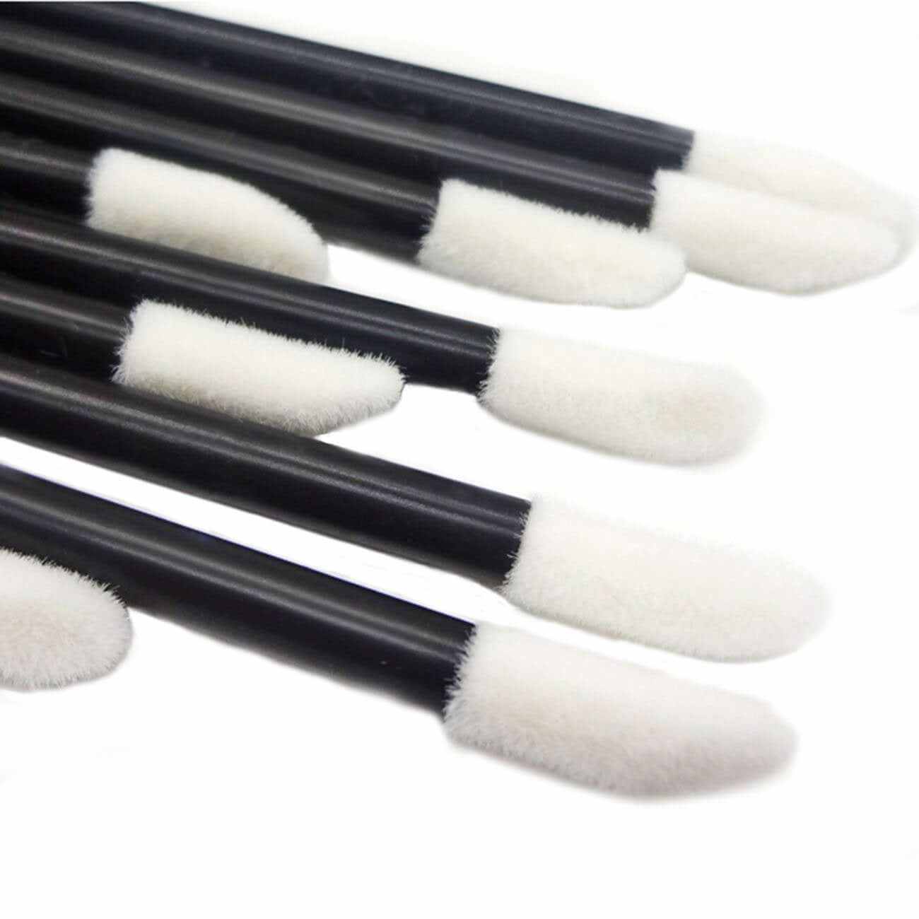 500Pcs/Set Disposable Lip Brushes Make up Brush Lipstick Lip Gloss Wands Applicator Tool Makeup Beauty Tool Kits (Black)