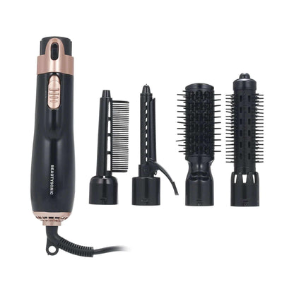 Hair Dryer Brush, 4 in 1 Hot Air Brush for Straightening/Curling/Drying,For Women Hair Dryer Styler and Volumizer Hair Curler Straightener Blow with Comb,Detachable Design for Travel Salon