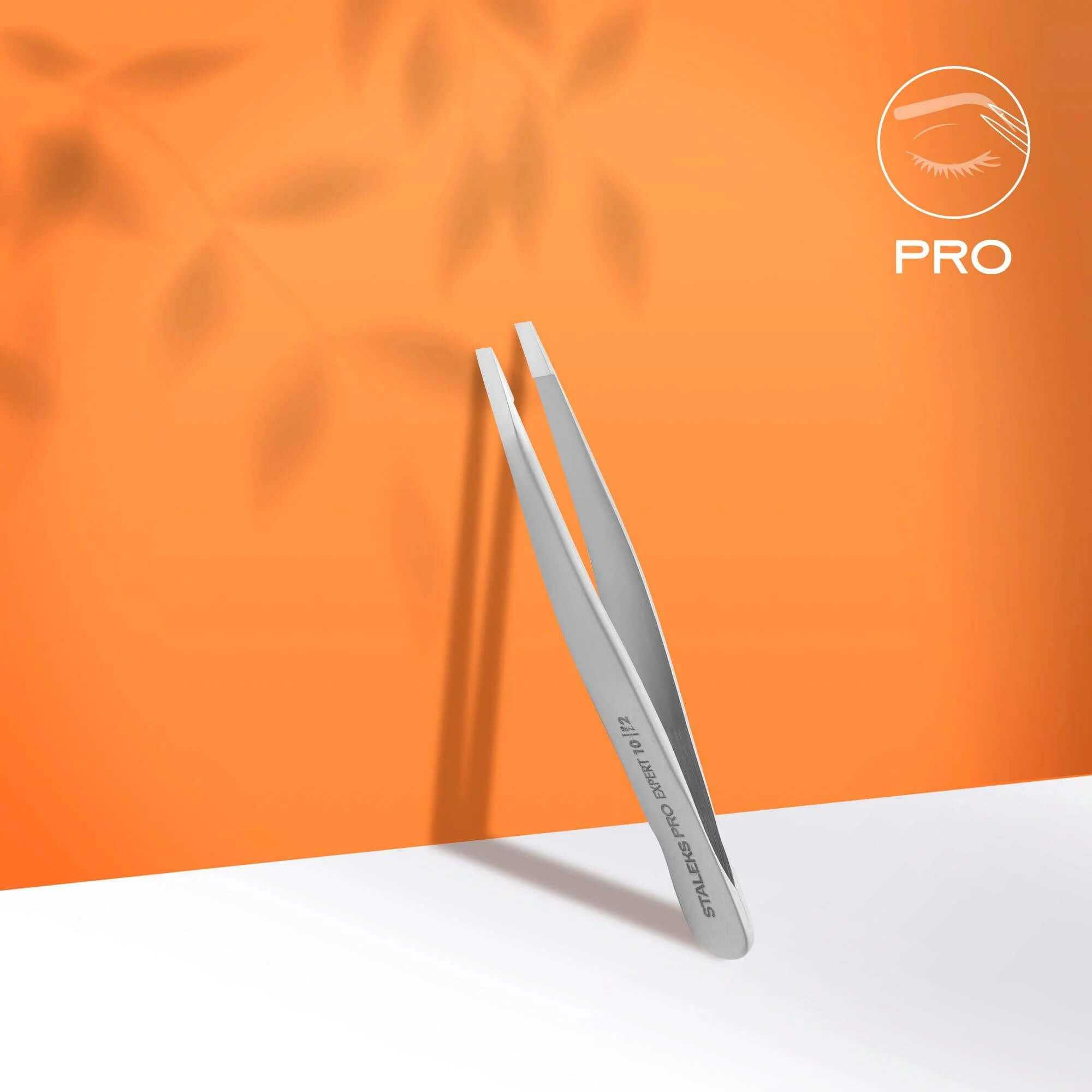 Staleks Eyebrow Tweezers EXPERT 10 TYPE 2 (Straight)