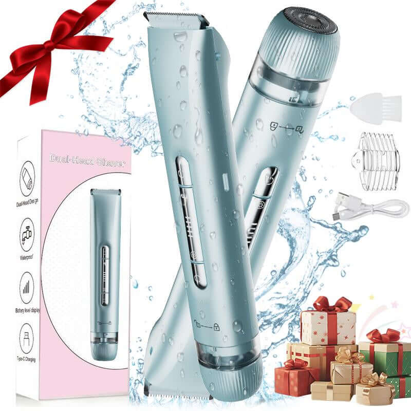Electric Hair Removal Tool, 1 Box Rechargeable 2 in 1 Body &amp; Facial Hair Removal Dual Head, Waterproof Hair Removal Machine for Armpits and Legs