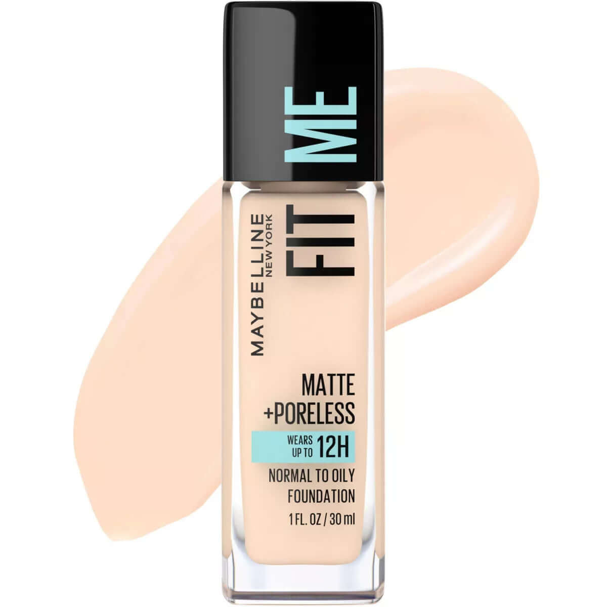 Maybelline Fit Me Matte + Poreless Oil Free Liquid Foundation - 1 Fl Oz