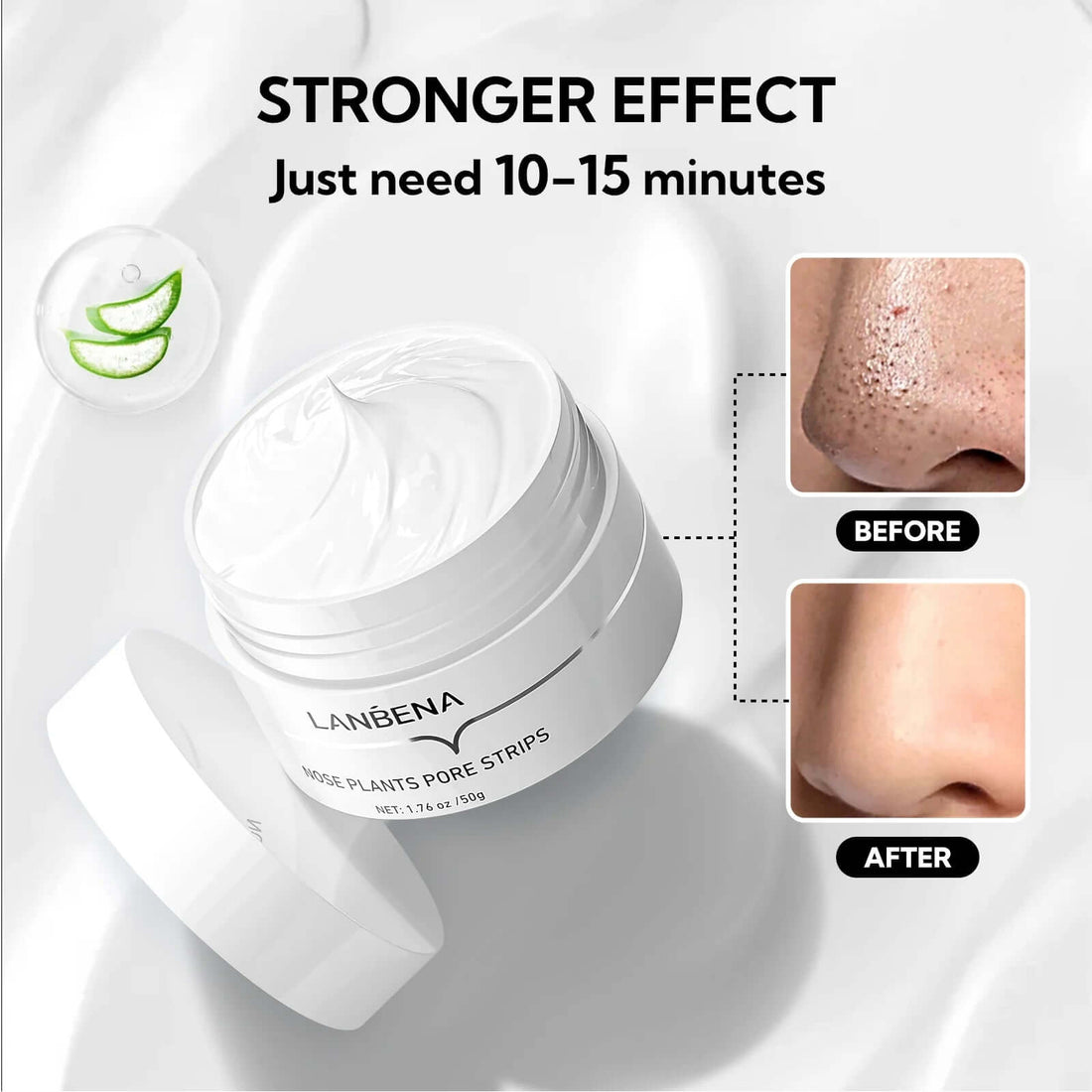 Pore Strips (50G/1.76 Oz)+100Pcs Nose Strips with Blackhead Remover, Black Head Remover for Face, Blackhead Remover Mask, Nose Strips for Blackheads