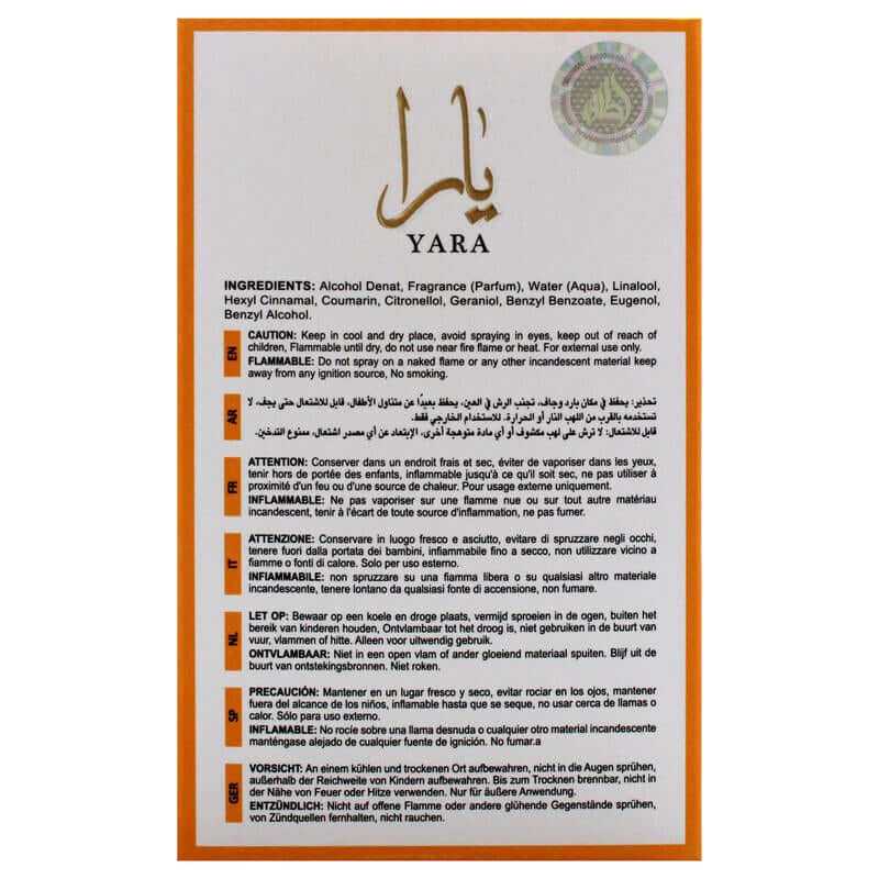 Lattafa Yara Tous for Women - 3.4 Oz EDP Spray, Arabian Fragrance, Long Lasting Women&