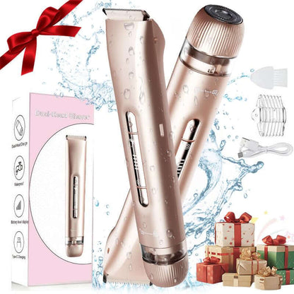 Electric Hair Removal Tool, 1 Box Rechargeable 2 in 1 Body &amp; Facial Hair Removal Dual Head, Waterproof Hair Removal Machine for Armpits and Legs