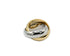 Stainless Steel Twotone Ring for Women - Fashion Accessory