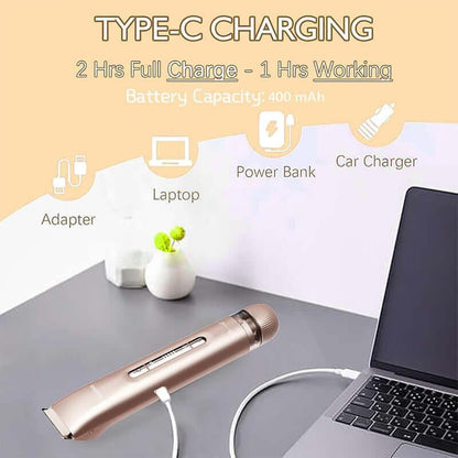 Electric Hair Removal Tool, 1 Box Rechargeable 2 in 1 Body &amp; Facial Hair Removal Dual Head, Waterproof Hair Removal Machine for Armpits and Legs